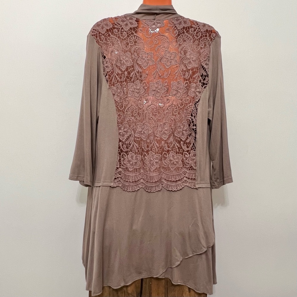 Lady Noie Open Front Waterfall Cardigan Resortwear Boho Gypsy